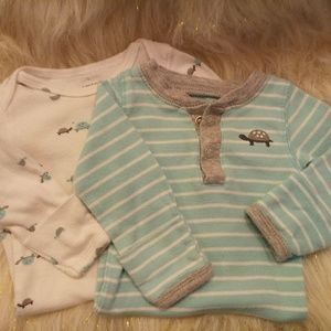 Carters NB one peice 2 pack